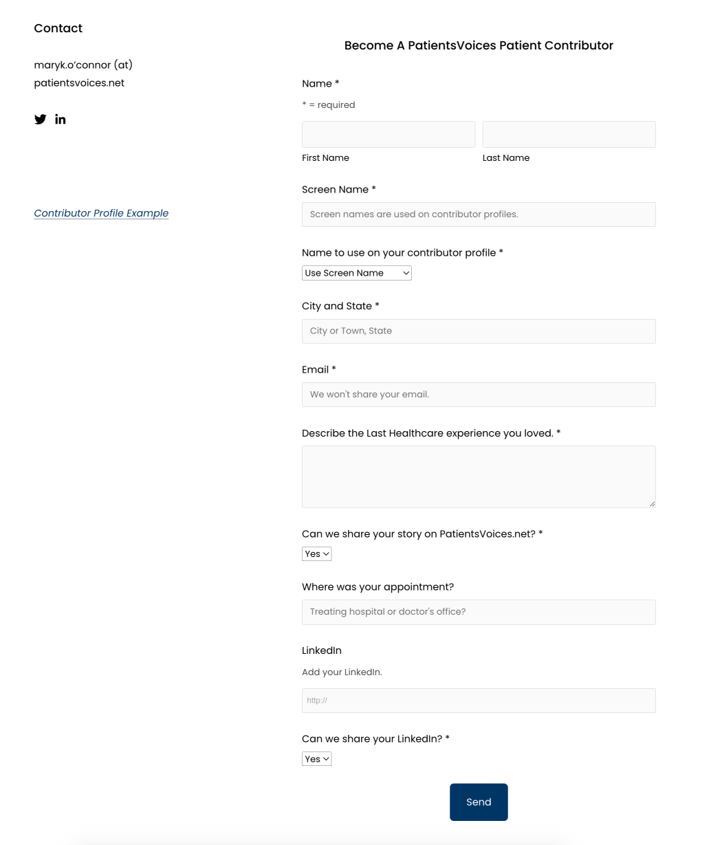 ask for help form image