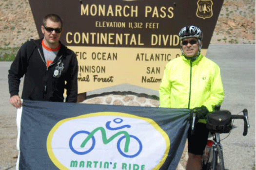 martins ride Mt. Monarch in Colorardo